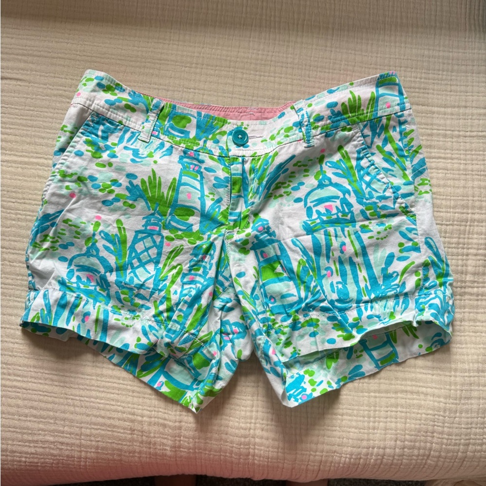 Lilly Pulitzer Callahan Shorts - Lighthouse Print